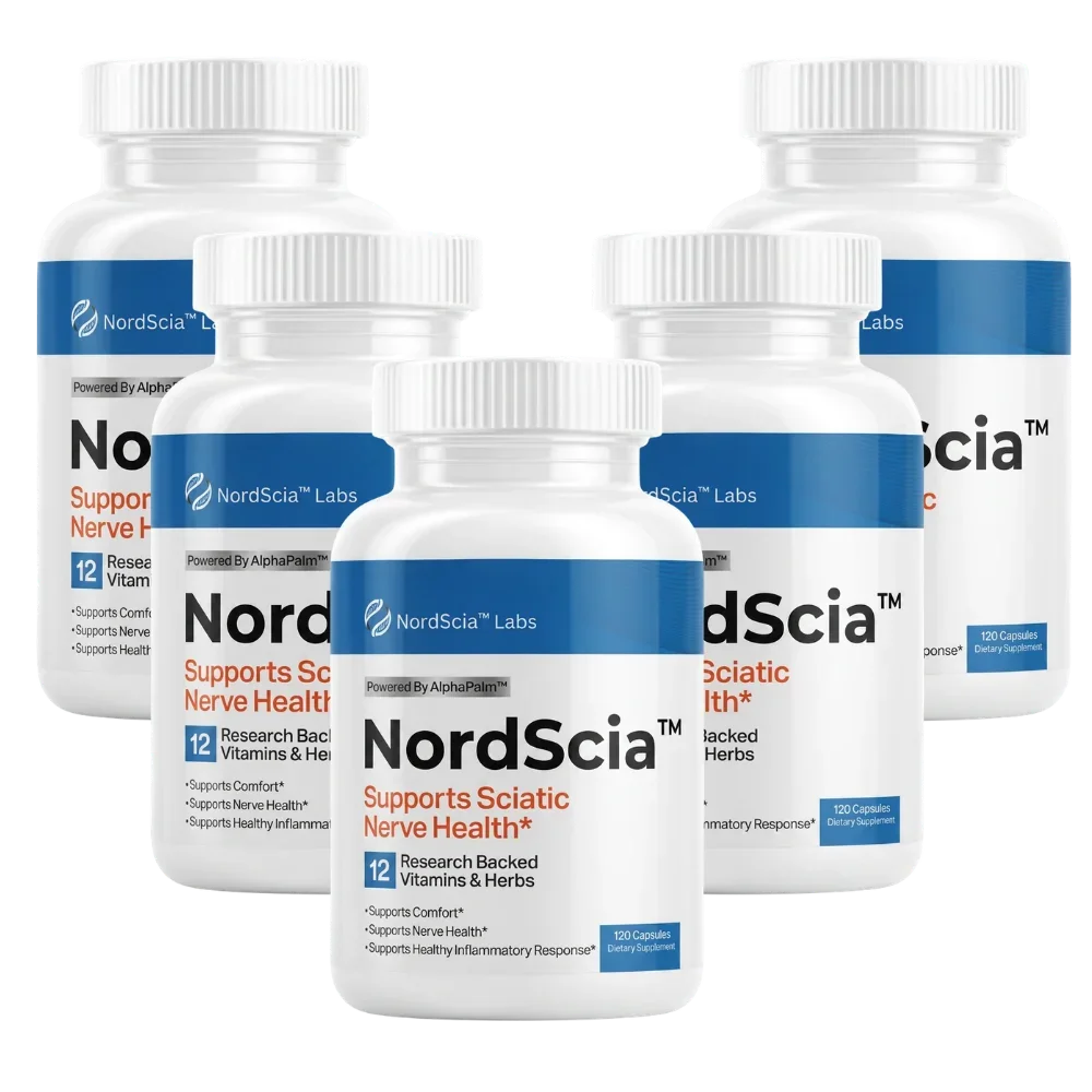 x5 NordScia | Nahrungsergänzungsmittel gegen Ischias | 180-Tage-Vorrat