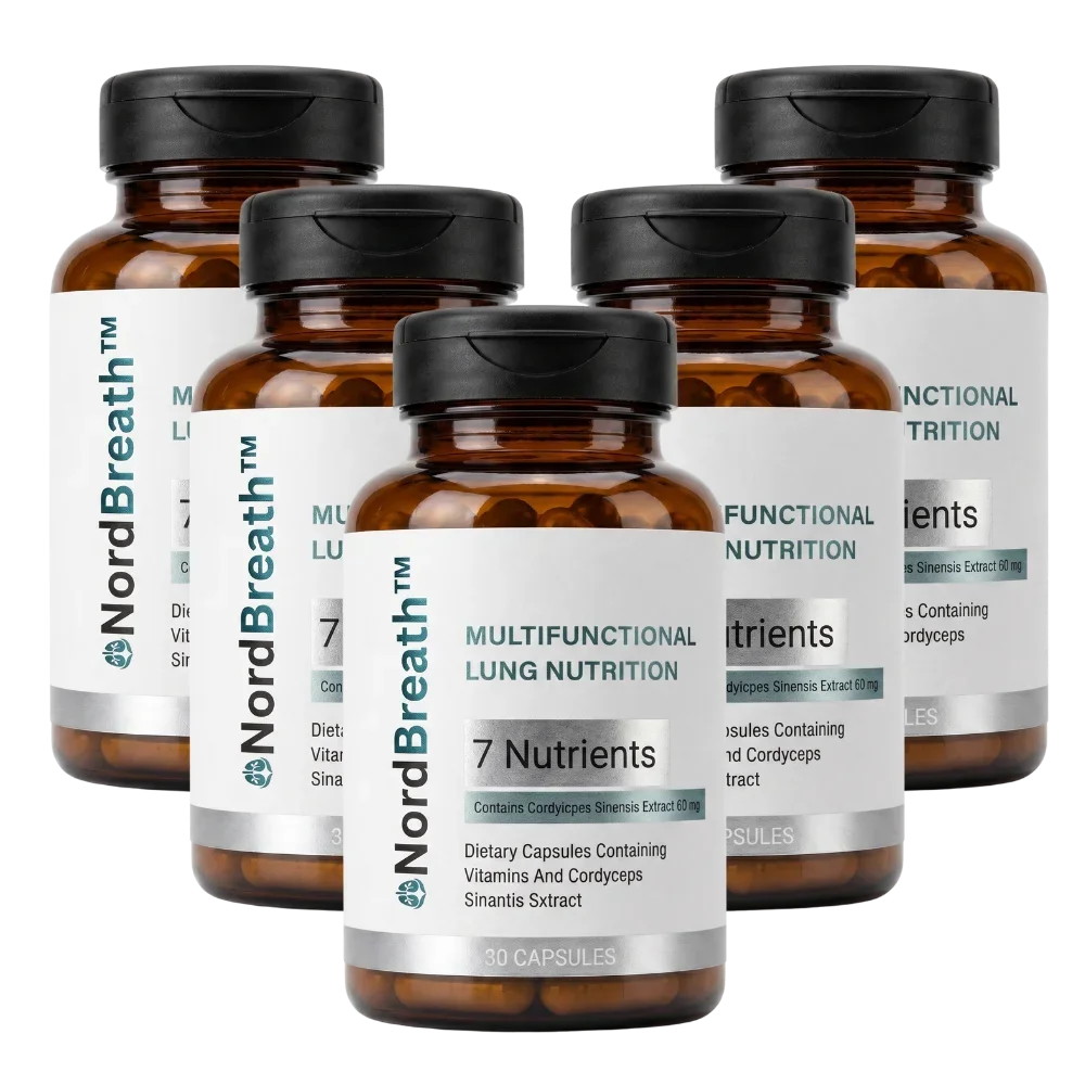 x5 NordBreath™ | Lungenergänzungsmittel | 150-Tage-Vorrat