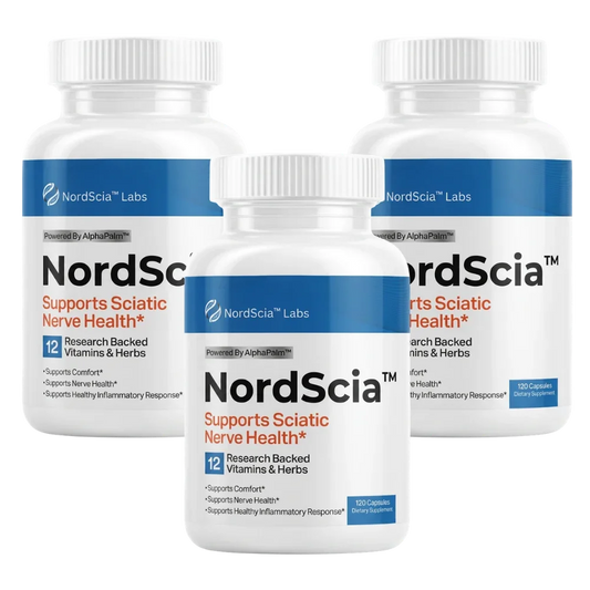 x3 NordScia | Nahrungsergänzungsmittel gegen Ischias | 120-Tage-Vorrat