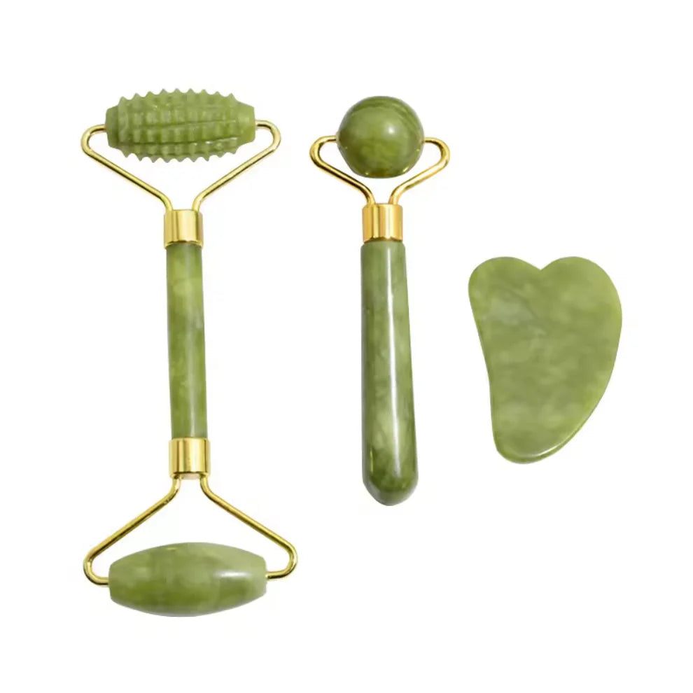 VitaBloom - 3-in-1 Jade Face Massage Set