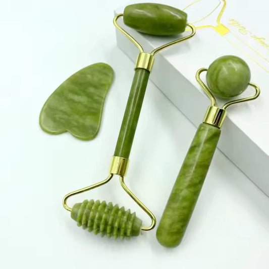 VitaBloom - 3-in-1 Jade Face Massage Set