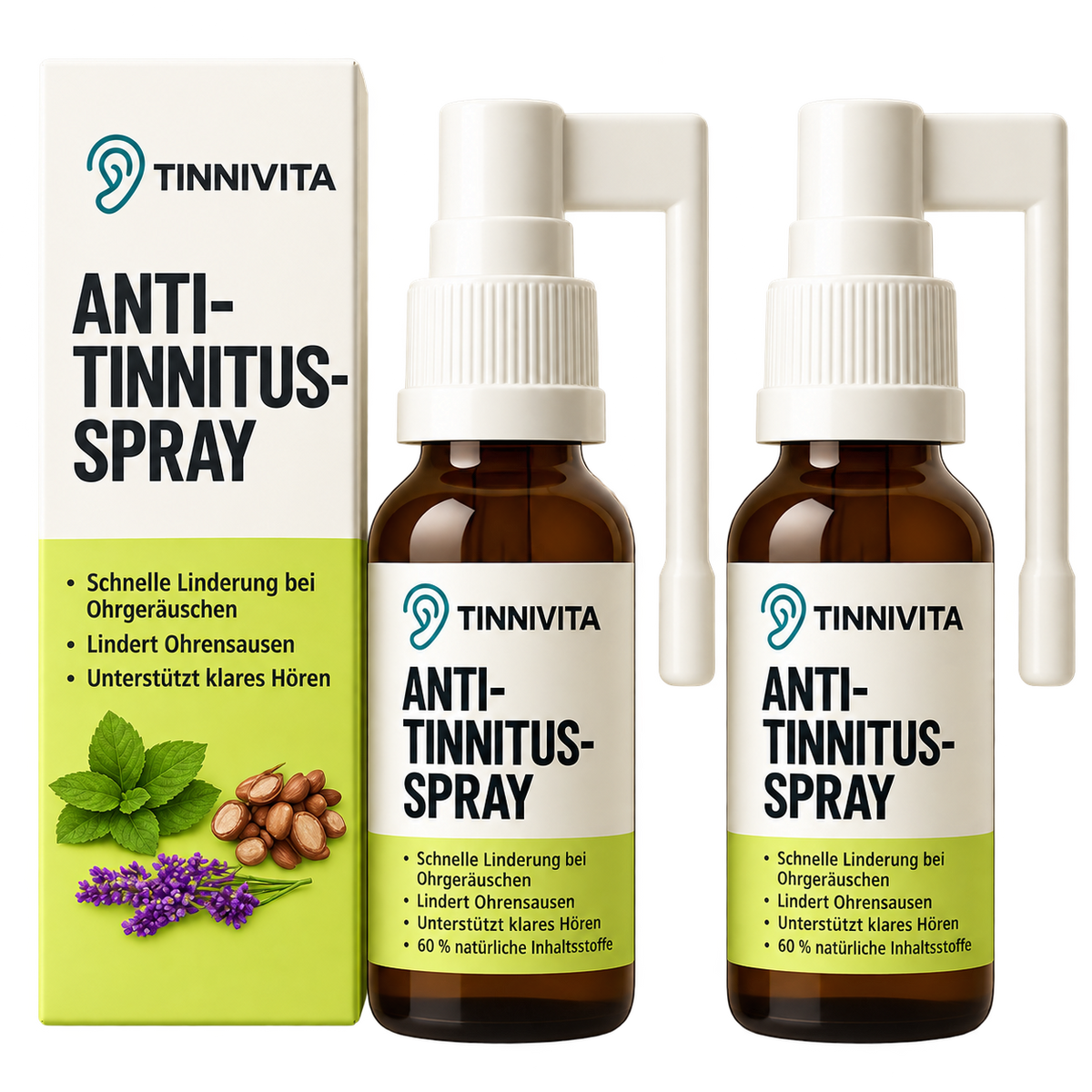 2x Tinnivita™ | Mach Ohrenpflege zu einem Teil deines Alltags.