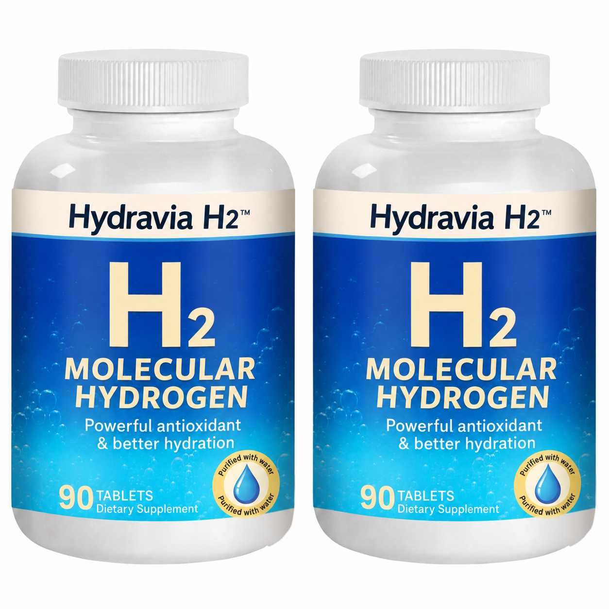 x2 Hydravia H2™ | Mehr Energie und natürlicher Zellschutz